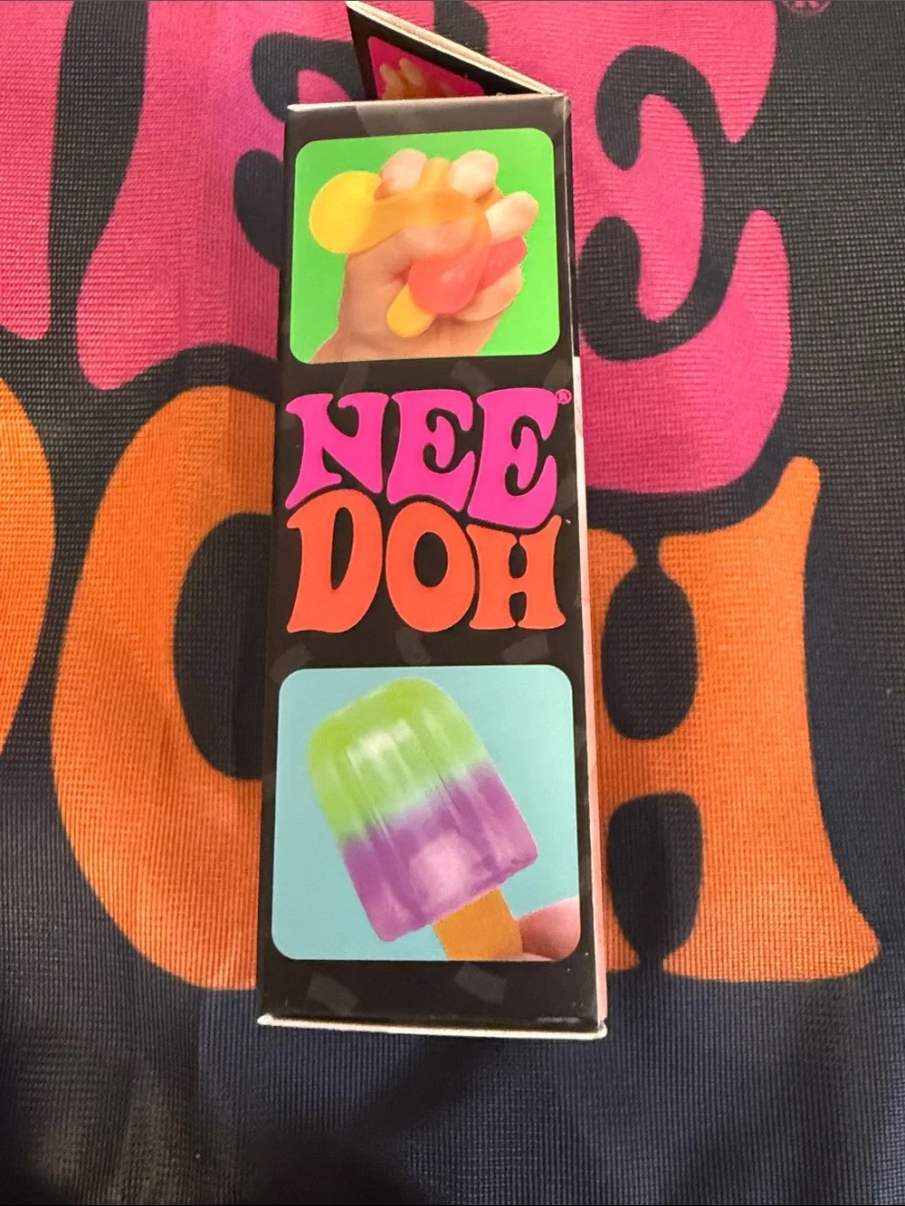 Needoh Nice-Sicle Multicolor Squishy Toy - Pink, Green, Yellow